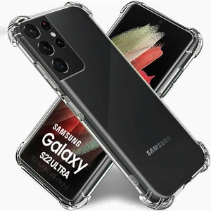 Clear Shockproof Bumper Case For Samsung S22 S21 S20 S10 Plus Ultra S9 S8 S7 S6 - Picture 1 of 7