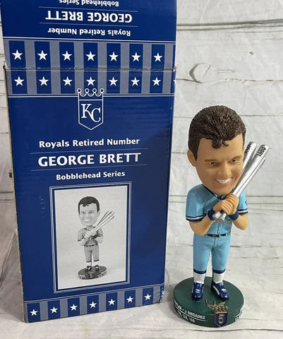 2006 GEORGE BRETT Royals Retired Number Bobblehead Series WITH BOX Cover