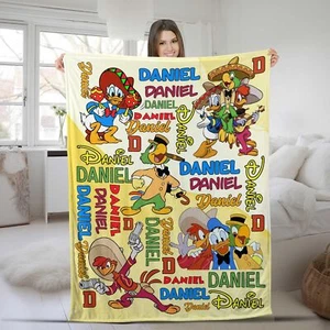 Custom Disney The Three Caballeros Blanket, Margarita Donald Duck Panchito - Picture 1 of 4