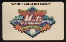 5m 1969 World Champion Miracle Mets (25th Anniversary) Team Logo Phone Card