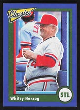 2023 Panini Chronicles #9 Whitey Herzog Classics Blue /25