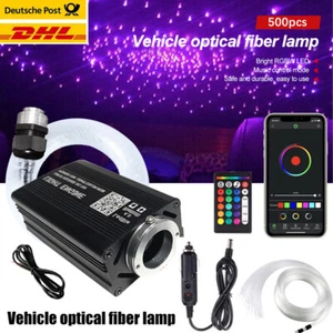 500 LED RGBW Sternenhimmel Auto Lichtfaser Glasfaser Optik Deckenleuchte Remote - Bild 1 von 17