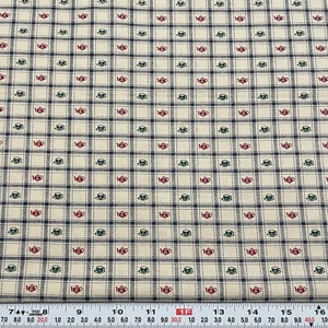 Vintage Tea Cups Tea Pots Marcus Brothers Ecru Cotton Fabric by the HALF YARD - Picture 1 of 2