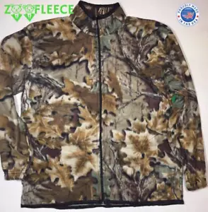 ZooFleece Green Mossy Oak Jacket Camouflage Sweater Hunt Bodywarmer S-2X - Picture 1 of 3