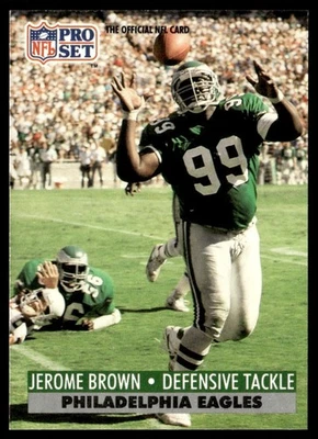 1991 Pro Set Jerome Brown Philadelphia Eagles #614 - Image 1 of 2