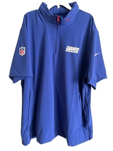 Nike New York Giants Men 1/4 Zip Pullover Hoodie Lightweight Blue FQ9559 495 2XL - Picture 1 of 7