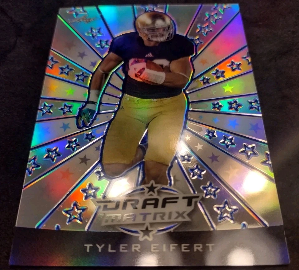 2013 Leaf Draft Matrix Blue #DM-TE1 Tyler Eifert RC SP Rare Notre Dame Bengals  - Image 1 of 3