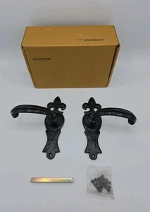 Maniglia porta interna ornata nera chiusura Howdens Falegnameria Co - DFU0928 arredamento casa  - Foto 1 di 9