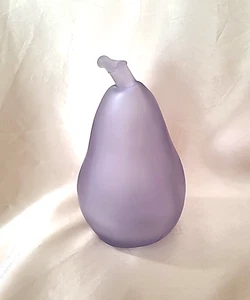 WIKINGER Glas ** seltene lila Frost BIRNE ** Kunstglas satiniert - Bild 1 von 4