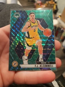 T.J. McConnell Green Prizm 2024-25 Panini Mosaic #129 PACK FRESH Basketball  - Picture 1 of 3