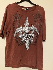 Authentic Emotion PACO T Shirt Mens 2XL Red Embellishment Tee VTG XXL - Picture 1 of 8