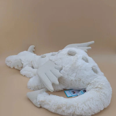 Jellycat White Snow Dragon 50cm Rare Edition & Dust Bag Gift