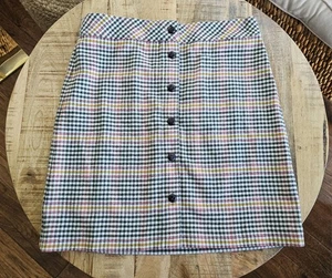 Talbots Damen kariert Wollmischung A-Linie Rock mehrfarbig Größe 12 $ 99,50 adrett  - Bild 1 von 7