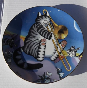 B KLIBAN CATS "MOONLIGHT SERENADE" LIMITED EDITION 8" DANBURY MINT PLATE A569 - Bild 1 von 2