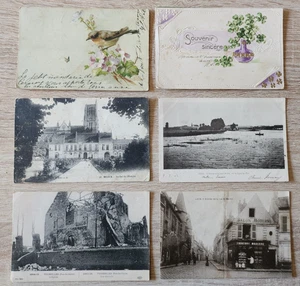 Konvolut 6 alte Postkarten Sammlung - Jahre 1910 bis 1940 - Vintage - Bild 1 von 2