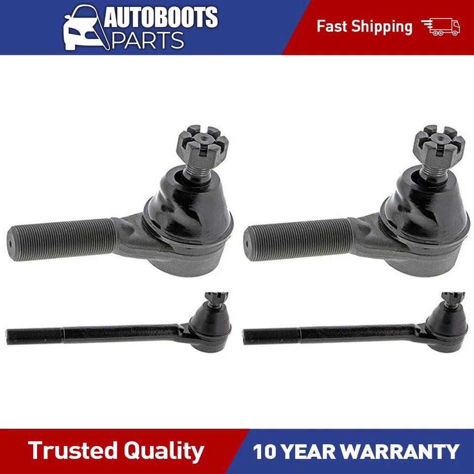 Extremo de varilla de dirección exterior delantero interior para Dodge D250 1989-1993 Foto 1 de 2