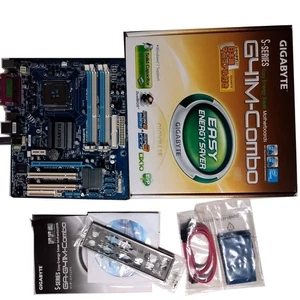 Gigabyte G41M-Combo Rev 1.4 LGA775 scheda madre DDR2 DDR3 usata - Foto 1 di 10