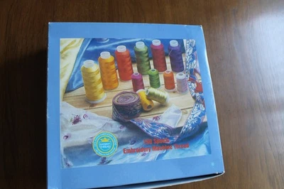 Radiant Embroidery Thread rayon 150 spools new in package 40 weight 250 meters - Image 1 of 4