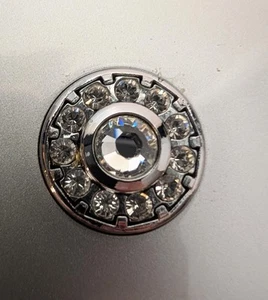 SWAROVSKI Compact Mirror with light Swarovski Crystal Silver color used - Picture 1 of 6
