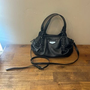 Simply Vera Wang Black Satchel Hobo Crossbody Handbag - Picture 1 of 15
