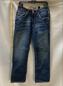 Ariat Mens Blue M4 Medium Wash Low-Rise Denim Bootcut Jeans Size 30X32 - Picture 1 of 6