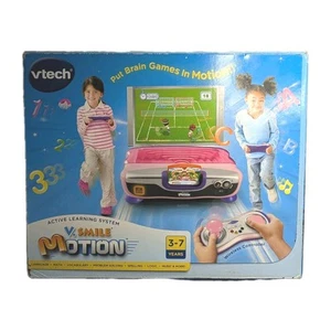VSmile VMotion Wireless Controller Active Learning System Pink/Purple + 9 Games - Picture 1 of 9