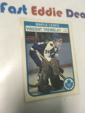 O-PEE-CHEE HOCKEY 1982-83 VINCENT TREMBLAY GOALIE CARD 334 TORONTO MAPLE LEAFS
