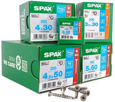 Spanplattenschrauben Edelstahl Spax Torx A2 Vollgewinde Universalschrauben