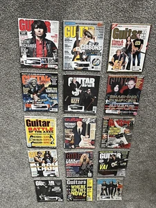 15  used guitar magazines variety pack rock metal tabs guitar one guitar  world - Picture 1 of 12