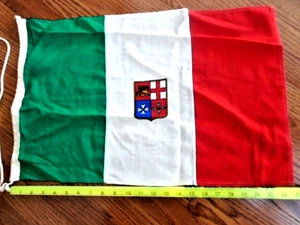 algodón. Bandera tricolor ITALIA 2 caras -24" por 15" - Imagen 1 de 4