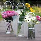 Transparent Flower Gift Packing Box with Handle Clear Tote Bag