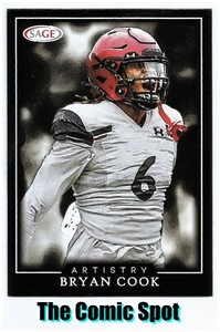 2022 SAGE ARTISTRY ~ BRYAN COOK #7 ~ RC ROOKIE CARD ~ KANSAS CITY CHIEFS NFL