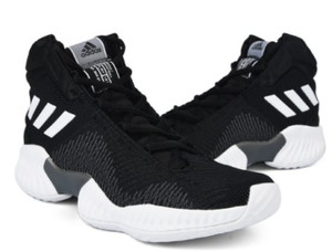 Adidas Mens Pro Bounce Basketball Sneakers - Black / White - Size 5.5 - [AH2658]