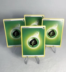 2020 Pokémon TCG 4X Basic Grass Energy Cards - Picture 1 of 2