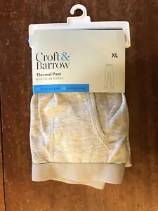 Croft & Barrow Thermal Pants Gray XL Long Johns (2BX-14) - Picture 1 of 4