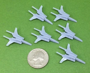 Anime Space Fighters Type-B (Set of 6) Wargame Miniatures - Picture 1 of 7