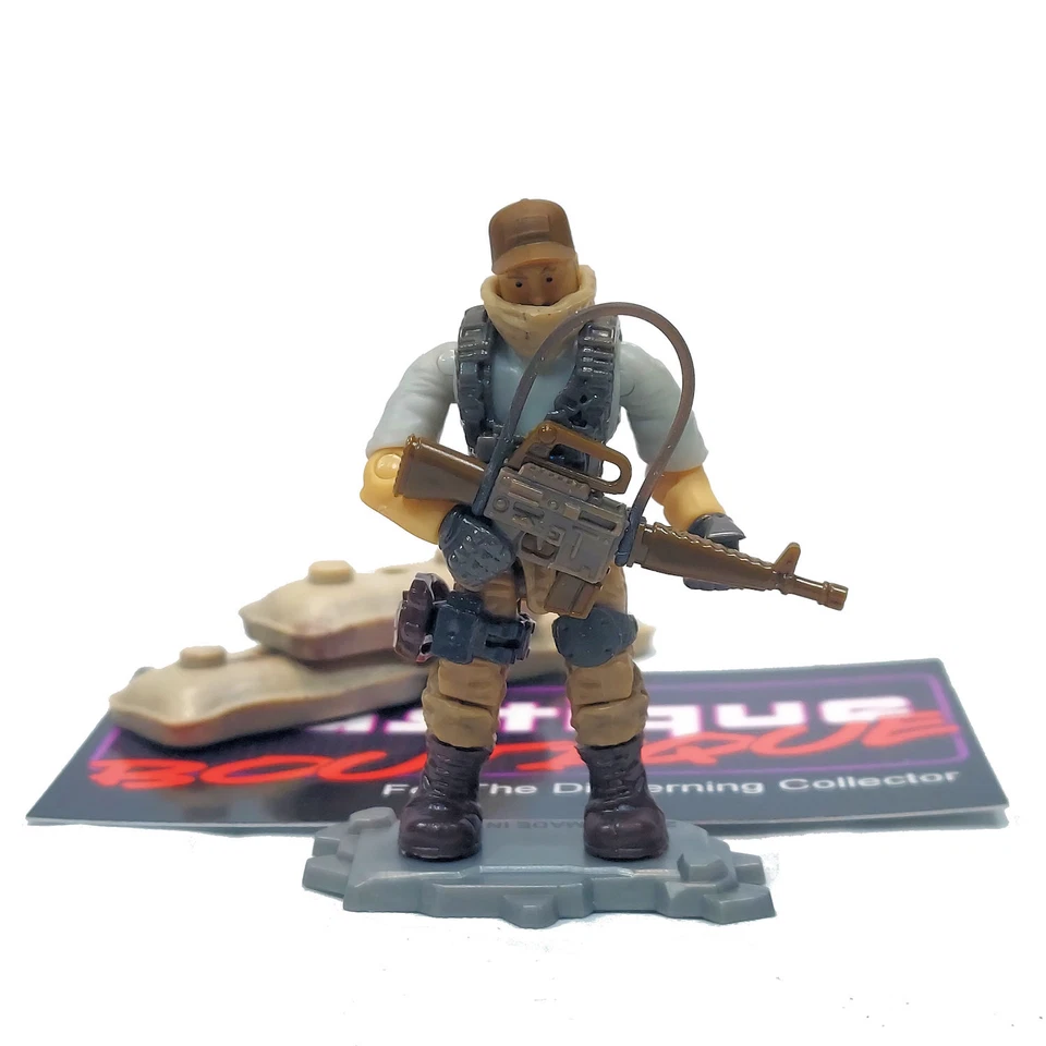 Mega Construx Call Of Duty Mercenary COD BLOKS MERC MINI FIGURE SNIPER DESERT - Image 1 of 4
