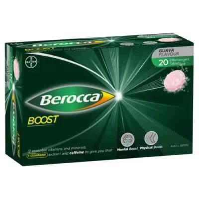 Vitamina Berocca Boost Energy con tabletas de cafeína 20 ct - Enviamos desde EE. UU. Foto 1 de 3