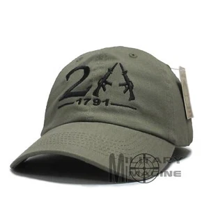 2nd Amendment 1791 Rifle OD Weapon AR-15 Gun Cap Hat US - Picture 1 of 5