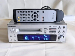 Onkyo MD-105FX INTEC 205 silber Hi-MiniDisc Deck gebraucht getestet funktioniert mit Fernbedienung - Bild 1 von 10