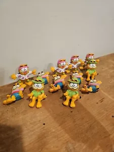 Lot 12 Vintage 1978 Garfield United Feat Figurines McDonald's Toys Orange - Picture 1 of 5
