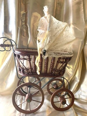 🤩👏👏  RARE Ancien landeau  années 1920-1930 pour poupées !VOIR ET  ACHETER!! - Photo 1/4