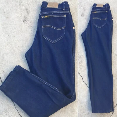 Vintage Lee Riders Jeans High Waist Tapered Leg Made In USA 10 Petite 26” Waist - Image 1 of 4