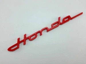 HONDA Red 3D Logo Decal Badge Letters Modren Classic Car For S600 S800 CHALY DAX - Picture 1 of 6