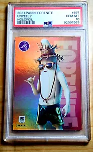 2021 Panini Fortnite UNPEELY #197 Holofoil PSA 10 Gem Mint! USA - Picture 1 of 2