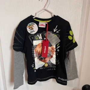 Desigual Kids Miraculous Ladybug Flip Sequin Long Sleeve T-Shirt Size 4 NWT - Afbeelding 1 van 7