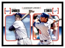 2010 Topps Legendary Lineage #LL15 DUKE SNIDER / ANDRE ETHIER ~F3DD