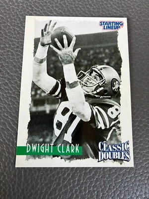 1997 Kenner Starting Lineup Dwight Clark CLASSIC DOUBLES Card "The Catch" - Image 1 of 2