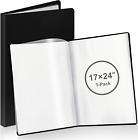 A2 Heavy Duty Binder with Plastic Sleeves 17 X 24 Inch Portfolio Folder with 30 