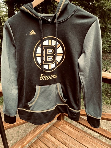 Adidas Men's S Boston Bruins NHL Hockey Pullover Hoodie Hooded Sweatshirt Cover